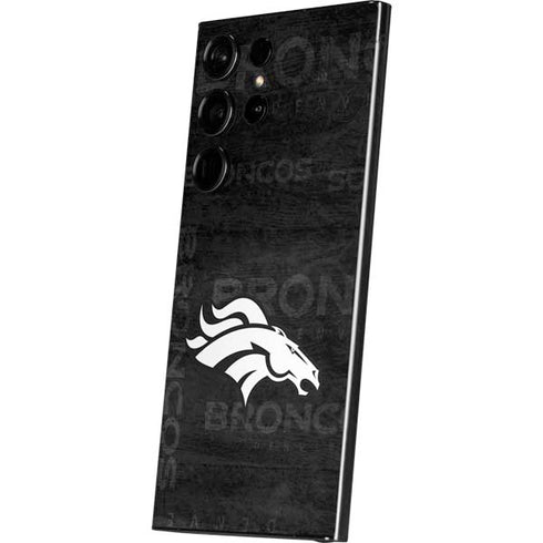 NFL Denver Broncos Black & White Galaxy S25 Ultra Skin
